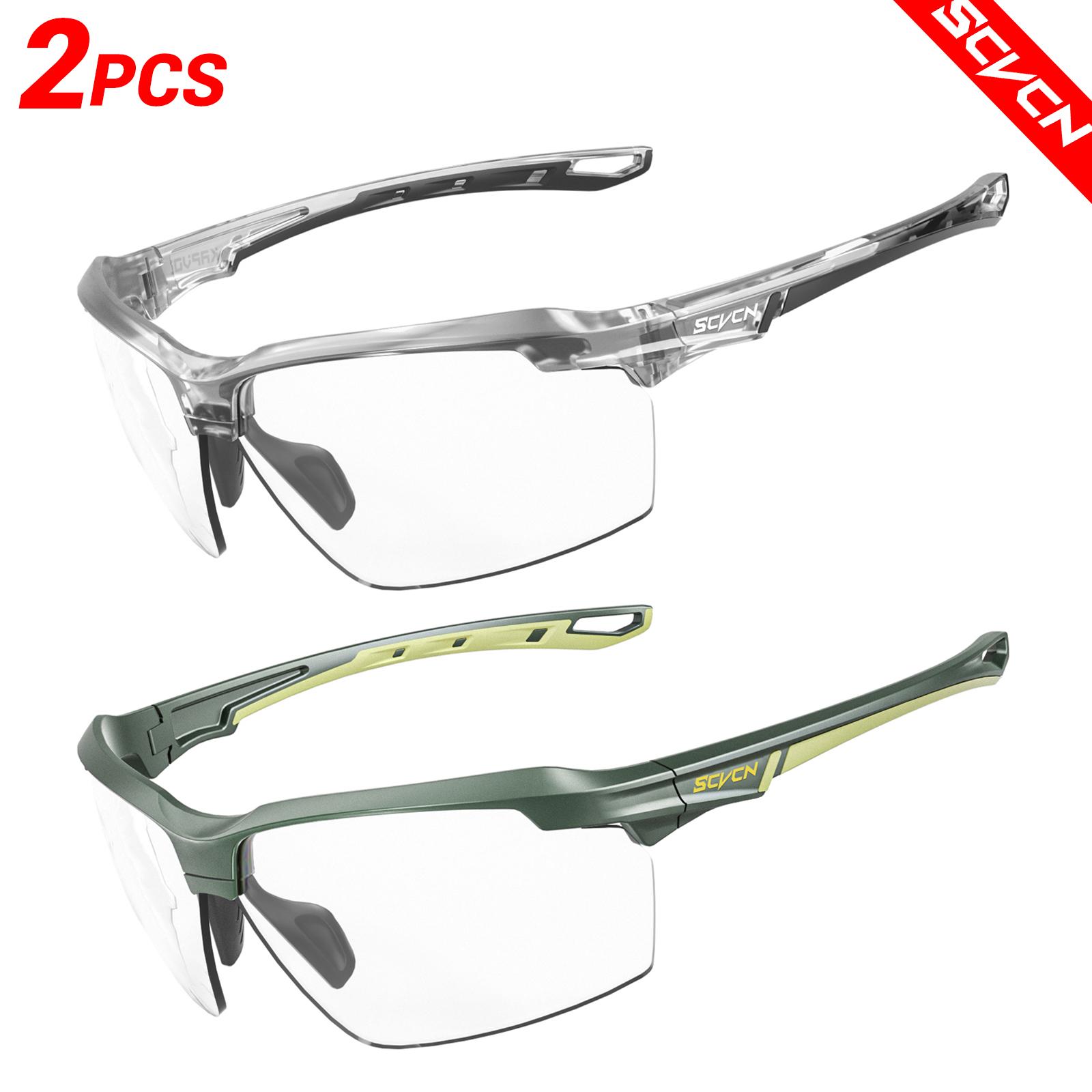 

SCVCN фотохромные очки для велоспорта, взрывозащищенные, для охоты, активного отдыха, для велоспорта, для бега, солнцезащитные очки, тактические очки 2-pack