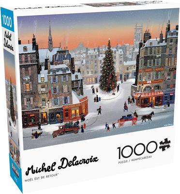 Buffalo Games - Michel Delacroix - Noël Est De Letour - 1000 Piece Christmas Jigsaw Puzzle - Colorful Holiday Puzzle for Adults - Precision Cut Pieces
