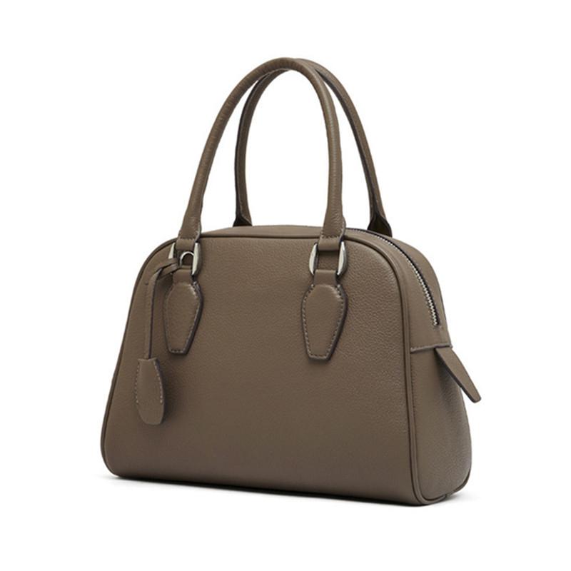 

Сумки-тоуты Boston из натуральной кожи для женщин, модный дизайн, подушка для боулинга, женские сумки через плечо