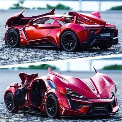1:24 Lykan Hypersport Slitinový Model Sportovního Auta Odlévaný Kov Závodní Vozidlo Model Auta Vysoká Simulace Zvuk a Světlo Dětská Hračka Dárek
