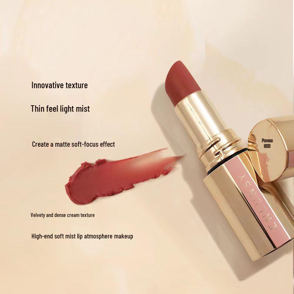 Anlusi Soft Mist Non-stick Matte Lipstick - Velvet Satin Lip Glaze & Gloss.