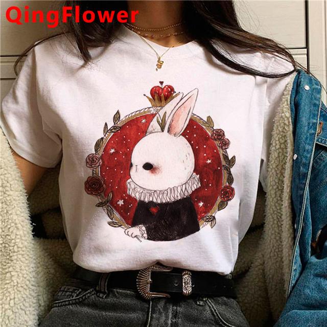 Kawaii Mushroom T Shirt Clothes Women Kawaii 2021 Streetwear Japanese Vintage Summer Top Clothes Harajuku