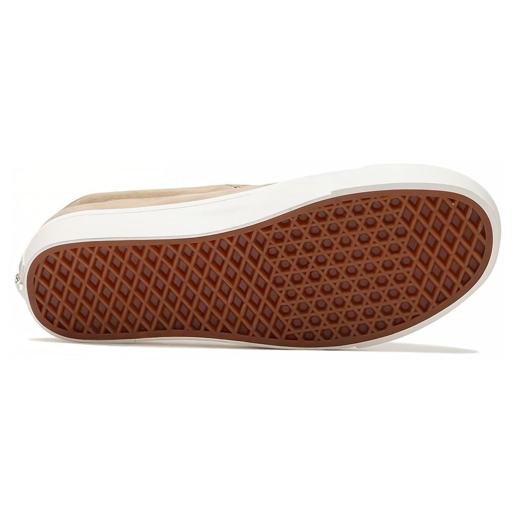 Vans Estilo 73 DX Camurça de Porco - Tênis Unissex Branco Cáqui Marrom VN0A7Q5AKHK