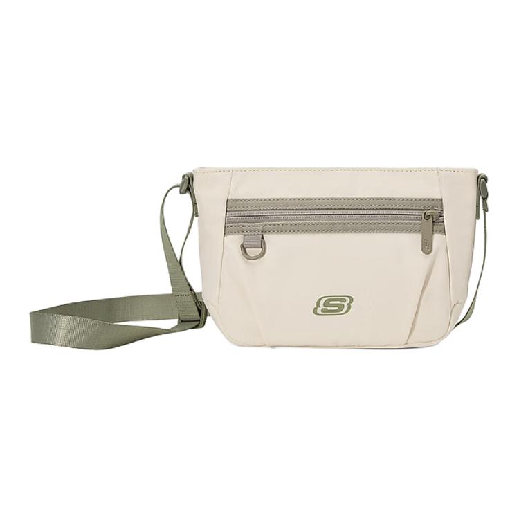 Skechers 1L Fashion Design Casual Simple Fabric Shoulder Bag Unisex bags Moonlight-White L425U065-004S Moonlight