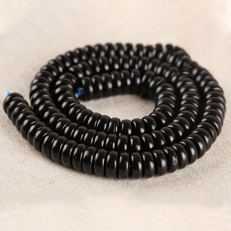 

110Pcs Natural Coconut Shell Beads Round Flat Wood Beads Loose Spacer Beads for DIY Bracelet Necklace Jewelry Making Accessories 8x4mm 110pcs чёрный