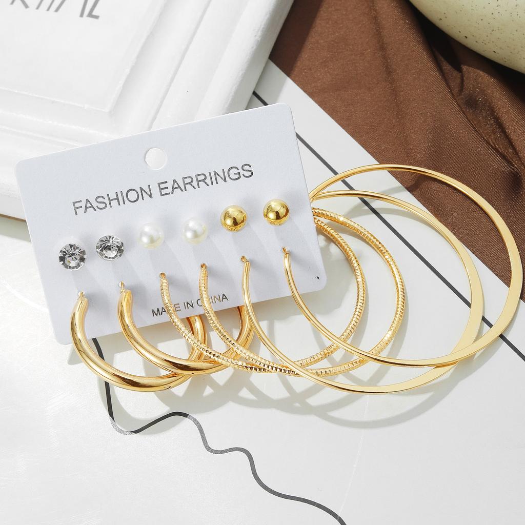 2023 New Earrings Franc Diamond Earrings Exaggerate Earrings Fashion Set Elegant Charm Gold Luxury Earrings Gift Couple Earrings Set