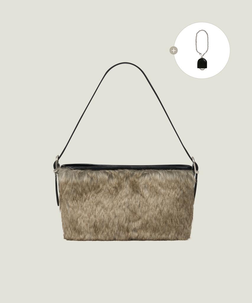 Mucu And Ebony Londe Fur Bag _ Brown