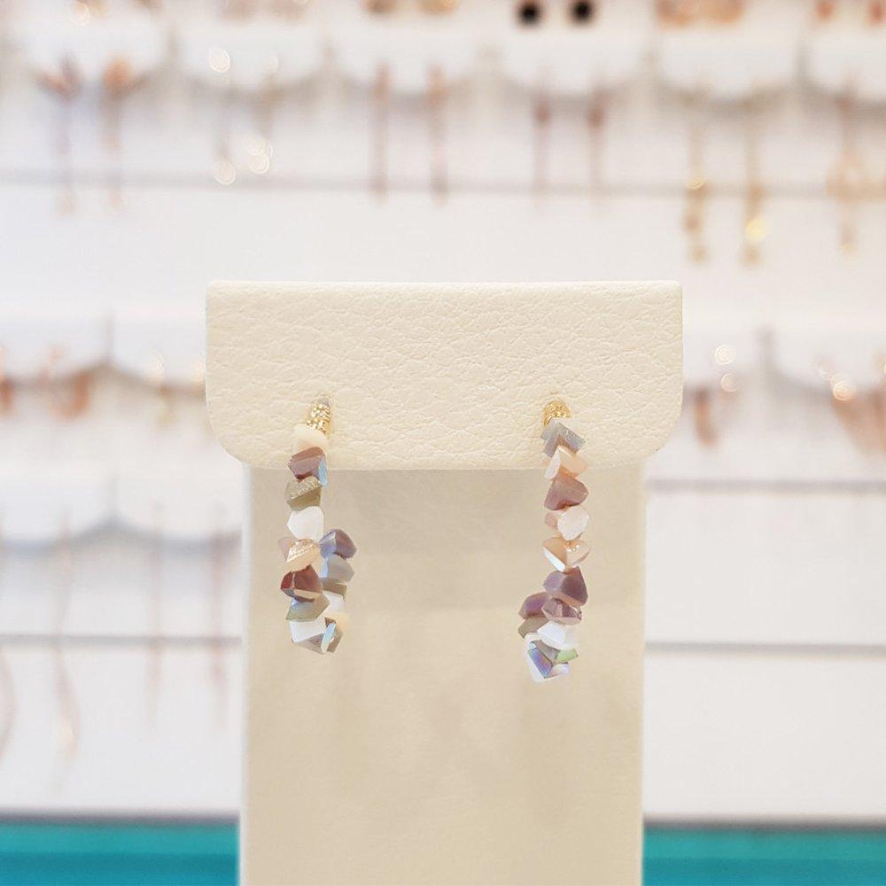 Multi Brown Hoop Earrings (Spe528)
