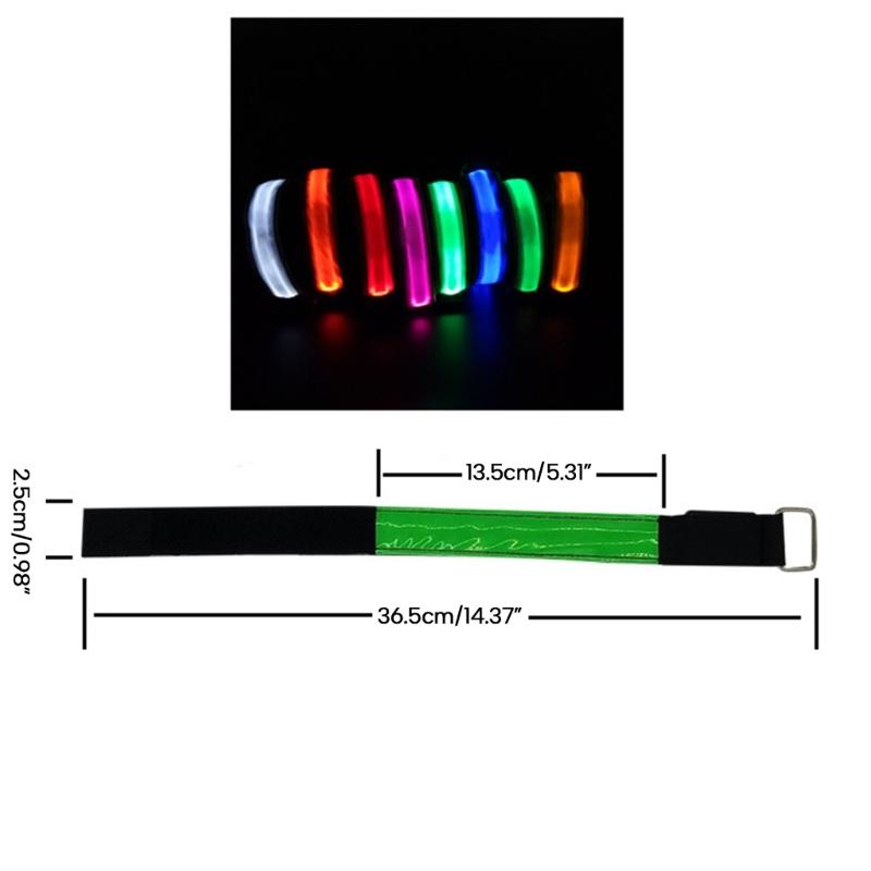 LED Light Armband Wristband Glows Bracelets for Night Running, Walking, Cycling