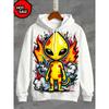 Felpa con Cappuccio Stampa 3D Alieno UFO Moda Donna Felpe Gatto Felpa Casual Cappotto Harajuku Abbigliamento Unisex Uomo Felpa con Cappuccio