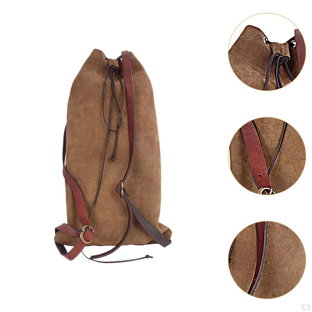 Medieval Backpack Belt Bag for Running Riding Camping Halloween Cosplay Climbing