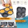 Silicone Hamburger Bun Mold Non-stick Burger Bun Maker Soft Bread Loaf Pan  Household