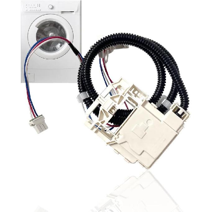 WH08X33879 Washer Lid Lock for GE PTW/GTW Series WH08X37859 Switch | Replacement for GE GTW220ACW0WW lid lock solves start failures, spin issues, or