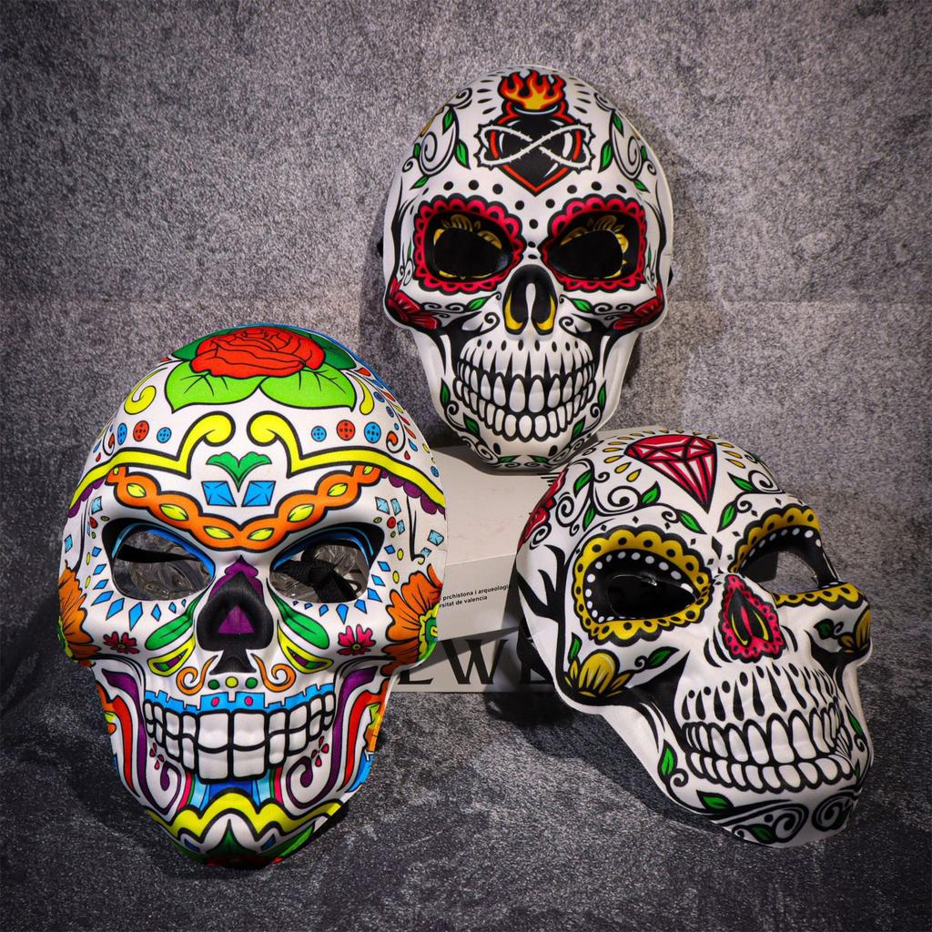 Friendly EVA Plastic Skull Face Mask Comfortable Cosplay Face Cover Ergonomic For Themed Parties Stage Performances