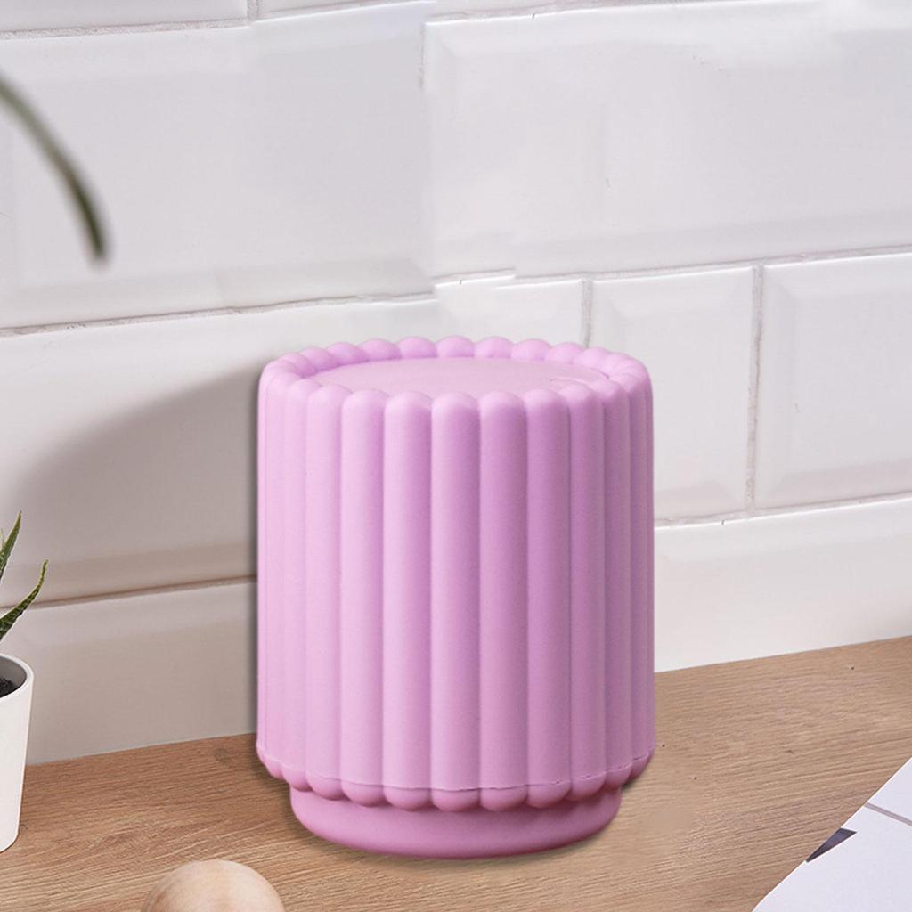 Small Press Top Desktop Trash Can Versatile PP Material 4.9x5.9inch for Office Organization Accessory Waste Bin Sunflower Design