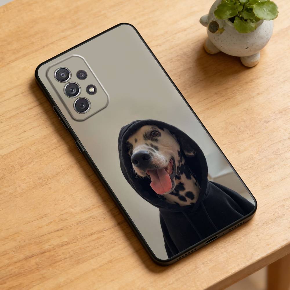 Cool dog  Phone Case For Samsung Galaxy A73,21,22,32,71,53,52,51,80,5G Soft Black Cover Samsung a73 5g