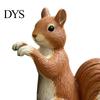 Harz Tier Dekor Blumentopf Kletterer Eichhörnchen Statue, Niedliche Lebensechte Skulptur, Gartenornamente Kleine Figur für Blumentopf Rand Dekoration Innen