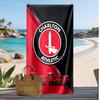 Charlton Athletic Personalized Printed Beach Towel Soccer Logo Support Custom Name Text Absorbent Towel For Sport Travel Special Gift