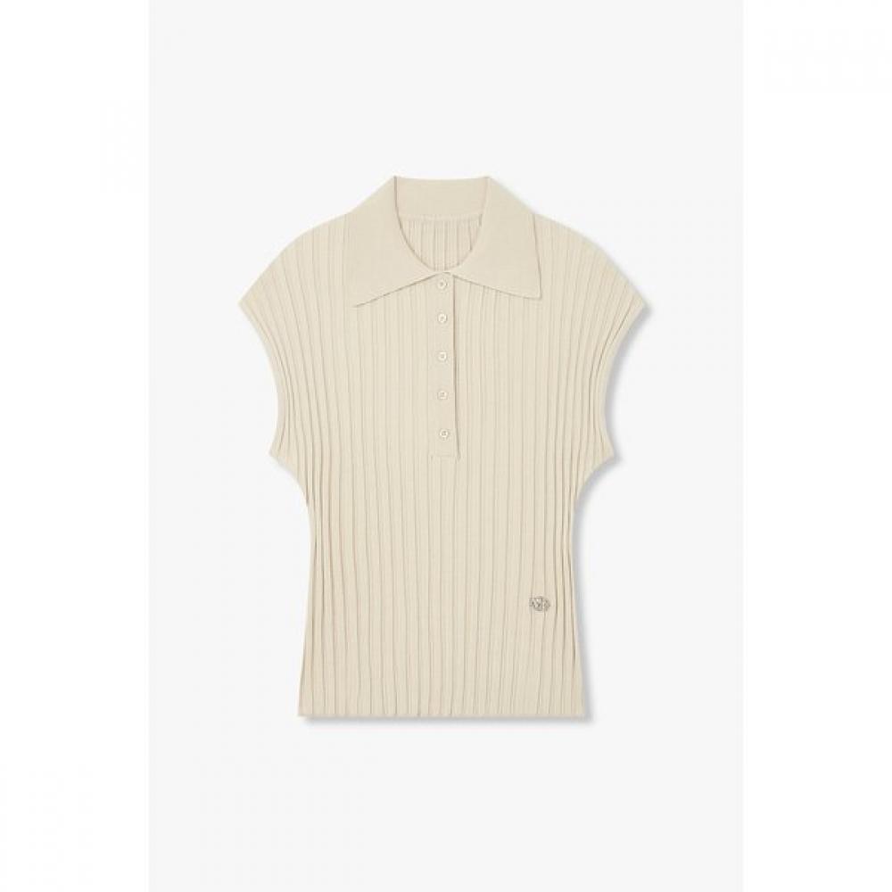 

Vov Collar Neck Ribbed Knit Pullover 7156250004 03 (beige)/OS (one size)