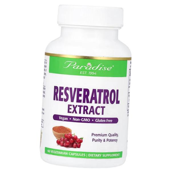 

Resveratrol, Resveratrol Extract, Paradise Herbs 60vegcaps (70643001) 60vcaps