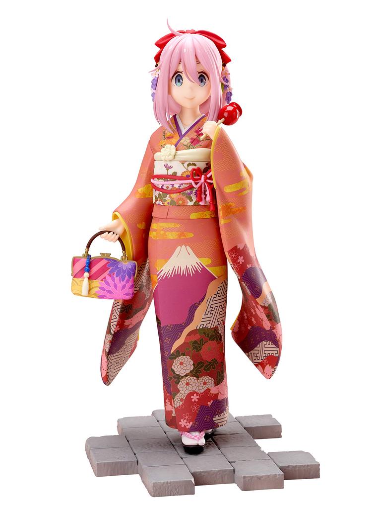 Yuru SAISON 2 Kagamihara Nadeshiko Furisode Maßstab PVC Bemalte Komplettfigur Camp 1/7 AMU-FNX230