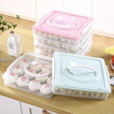 Haushaltskühlgerät mehrschichtig Kunststoff Lebensmittelbehälter Teigtaschen Brötchen Tiefkühlaufbewahrungsbox mx6211459
