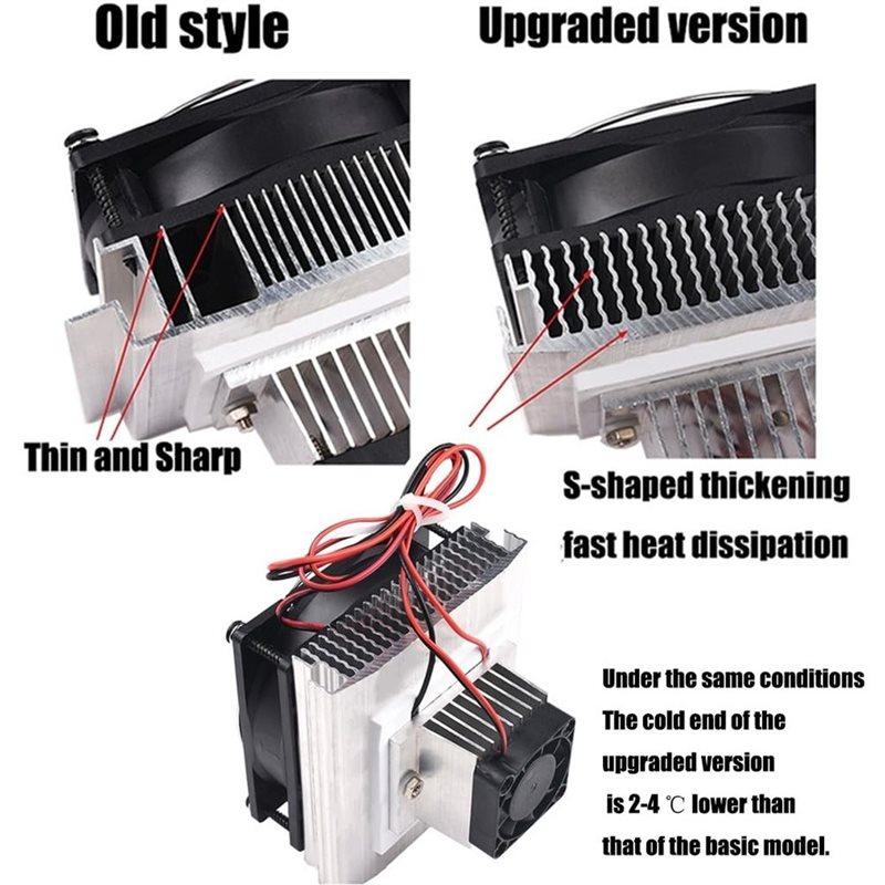 Mini Air Conditioner 12V Electronic Thermoelectric Cooling Refrigeration System DIY Heat Sink Conduction Module
