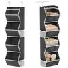 4 Tier Closet Storage Shelf Anti-Sagging Storage Bin Durable Clothes Storage Organizer  Bedroom