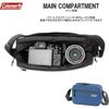 Etsumi & Coleman Camera Bag, Coleman Mini Shoulder Bag 3.6L [Back Pocket & 2 Dividers] Shadow Blue VCO-8797