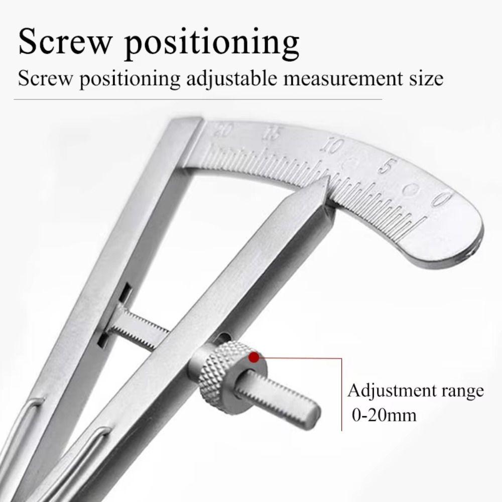 Screw Adjustment Eyelid Caliper Sterilizable Surgical Caliper Ophthalmic Caliper  Surgical Tool