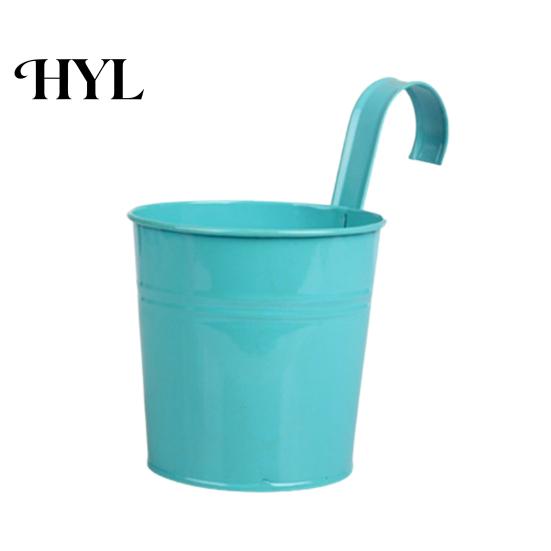 Plant Holder Flower Bright Color Space-saving Sturdy Fence Thickened Body for Courtyards