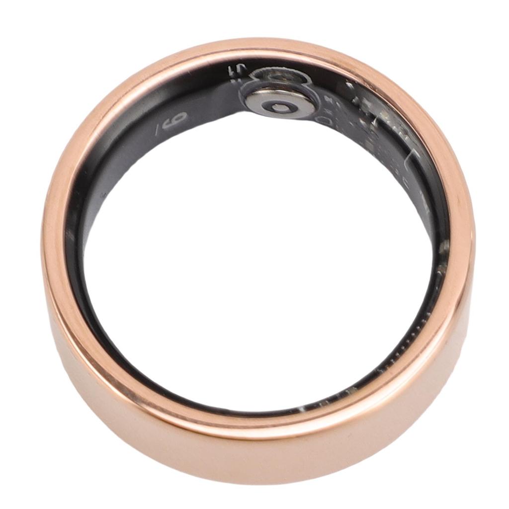 Smart Ring Rose Gold IP68 Water Proof Sleep Fitness Body Temperature Step Counting Ring for Reading Page Turning