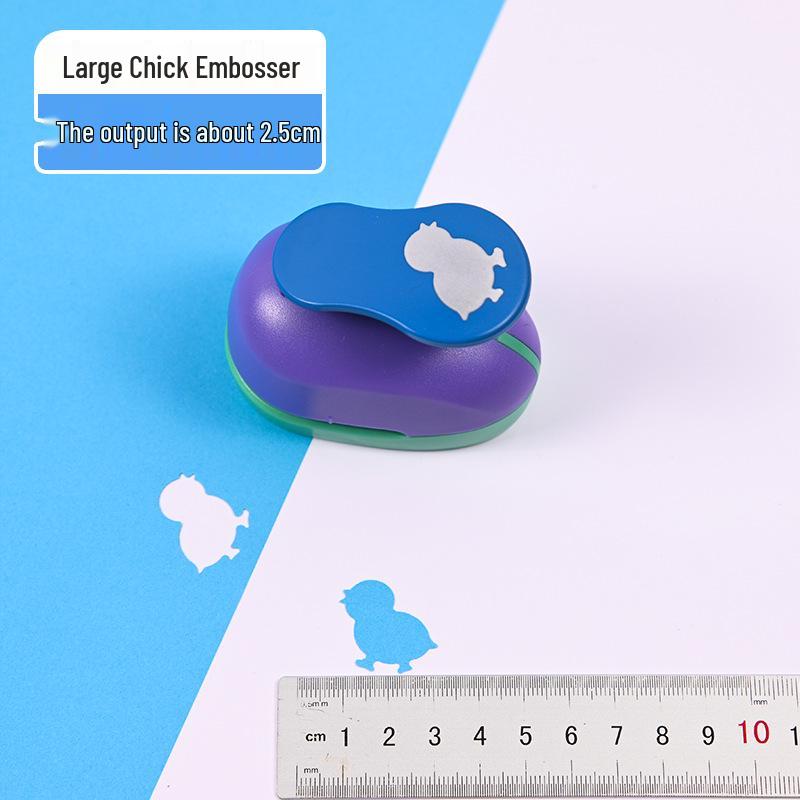 Children's DIY Embossing Machine: Easy Large Flower Punch for Kindergarten Craft and Paper-Cutting Projects
