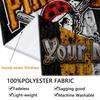 Name Custom Pittsburgh Pirates Wall Tapestry Aesthetic Wall Hanging Printed Fabric Blanket Decorative Tapestries for Bedroom Living Room Home Decor