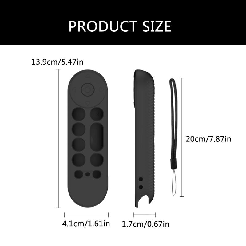 AntiSlip Silicone Cover for TV Streamer (4K) 2024 Remote Durability Sleeve Easy to Clean Against Scratches Covers