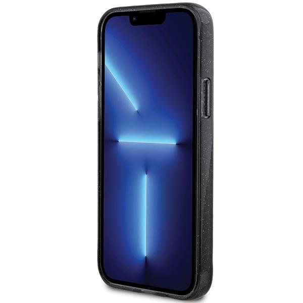 Guess Guhmp12Mhrsgsk Iphone 12/12 Pro 6.1 Black Hardcase Ring Stand Script Glitter Magsafe