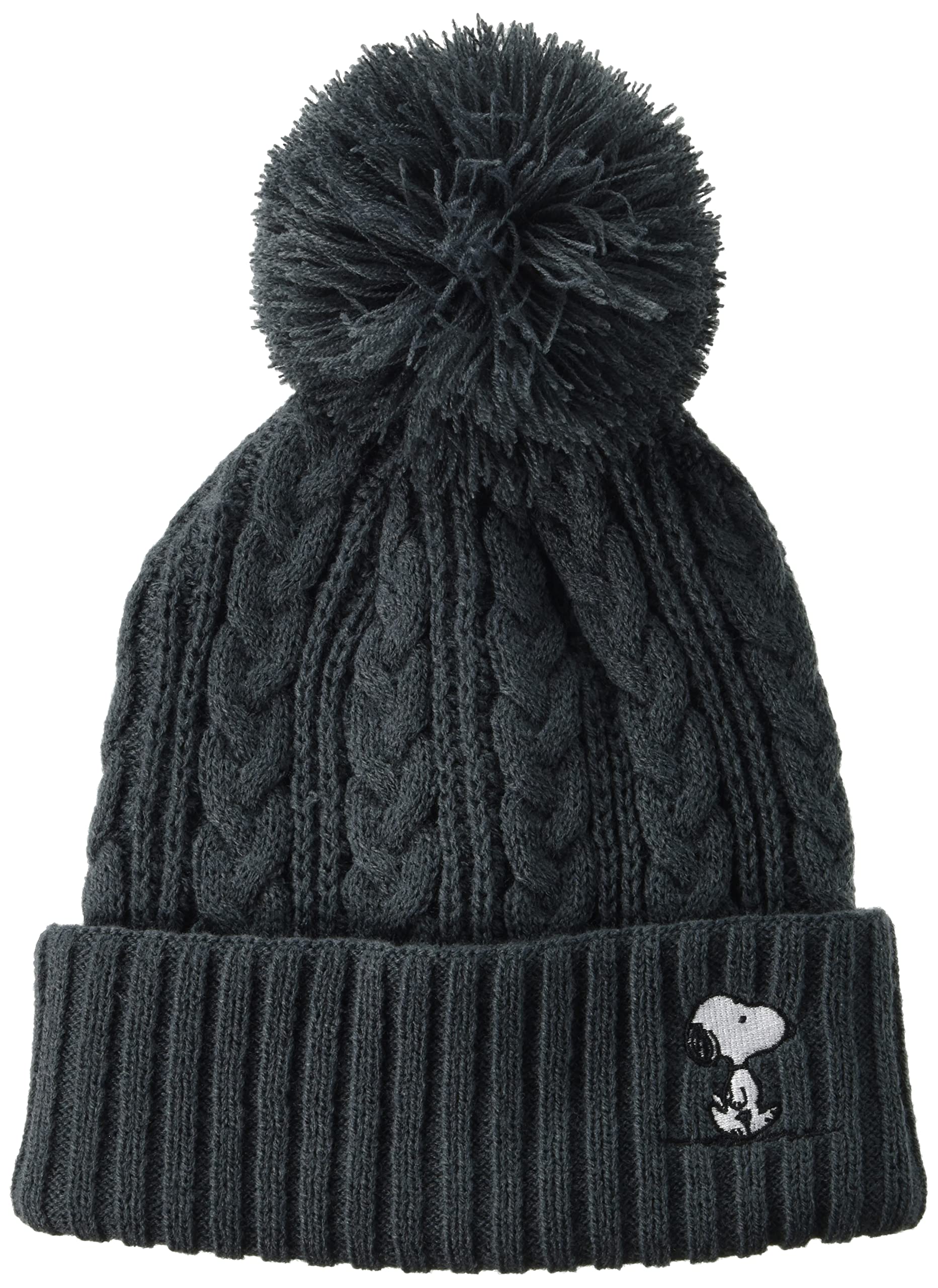 

PEANUTS Bonbon Knit Cap Snoopy Black [Anshapeau] 475-1021 56.5~58.5cm чорний