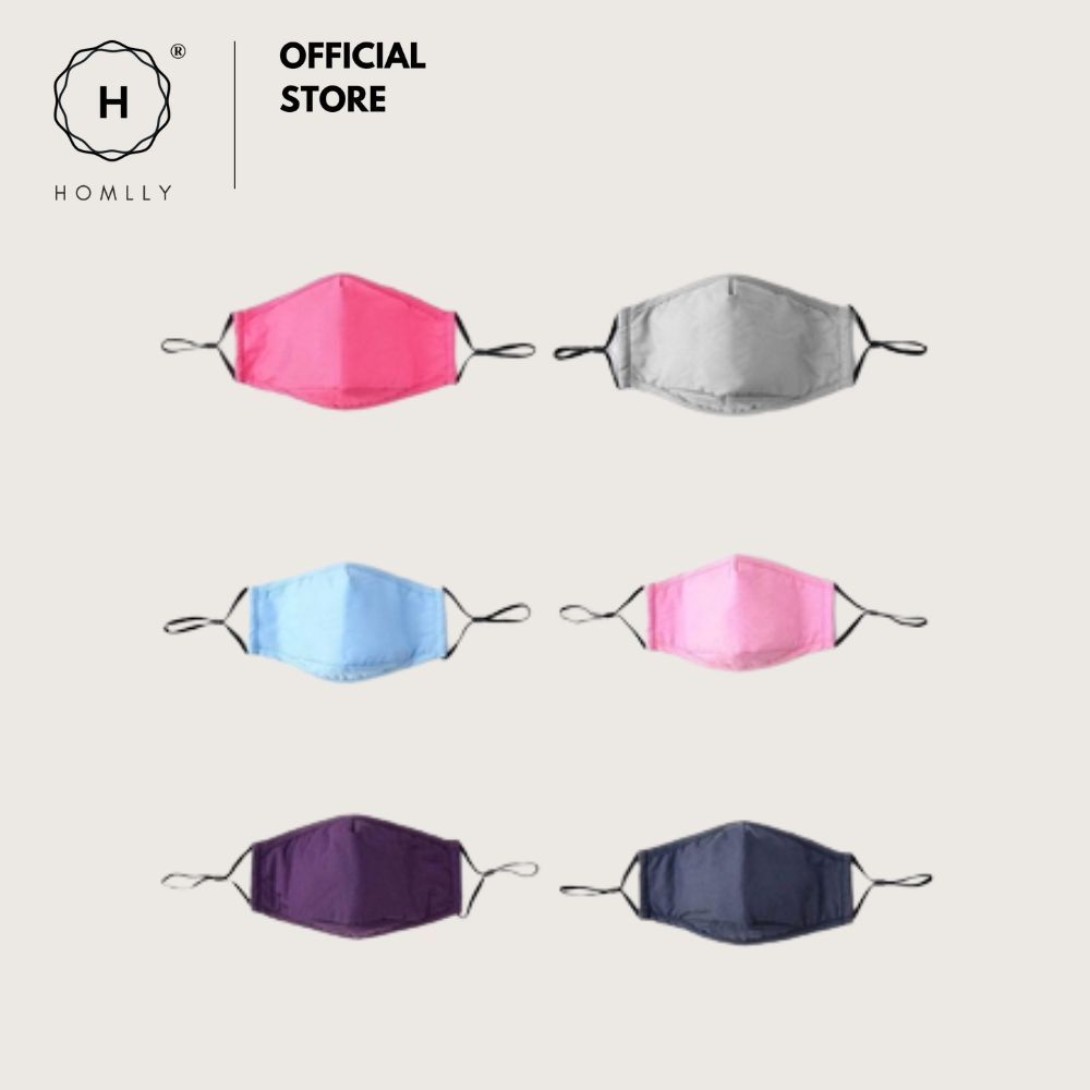 Homlly Washable PM2.5  Face Mask With Adjustable Straps Mask