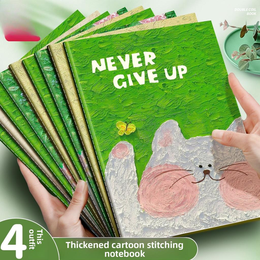 Cute Cartoon B5 Notebook Student Thickened Notepad Sewing Soft Surface Copy Car Line Book Horizontal Line Office A5 Book