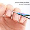 Stainless Steel Russian Cuticle Scissors - Portable, Precise Dead Skin Remover