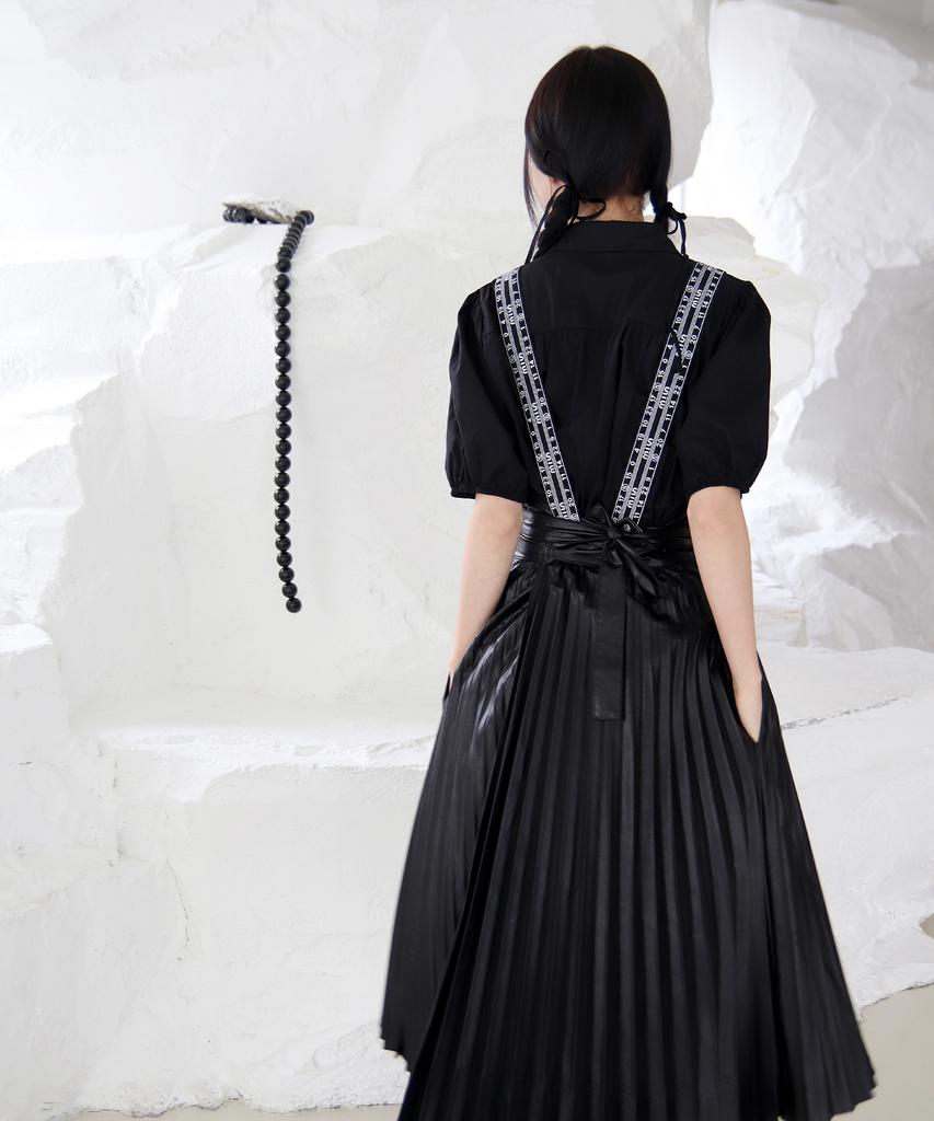 Eipeuleonwei Vivi Pleats Apron Dress 2 Sizes
