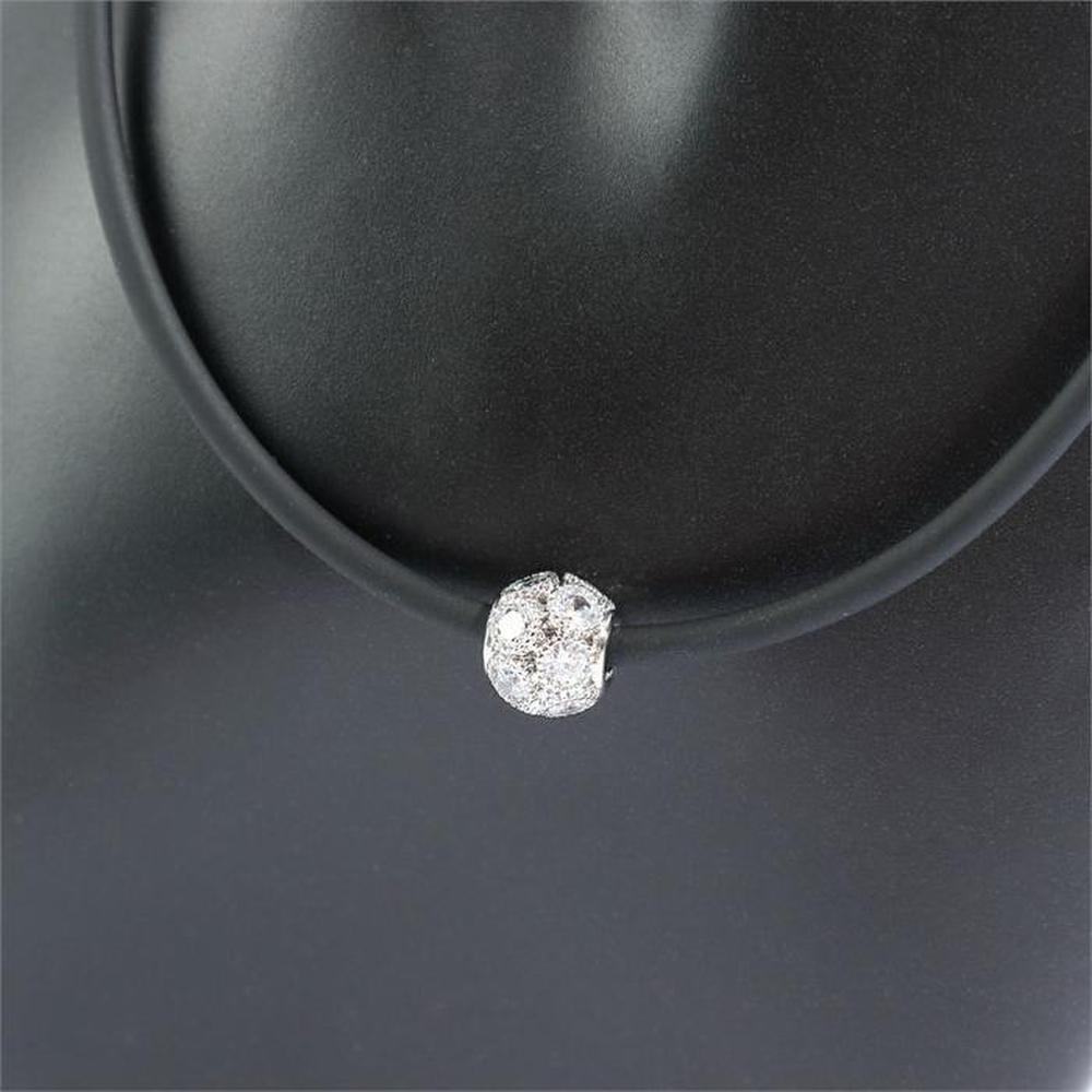 

[Onoma] Onm Italian Gelatin String Necklace Cubic Pendant (9594606)