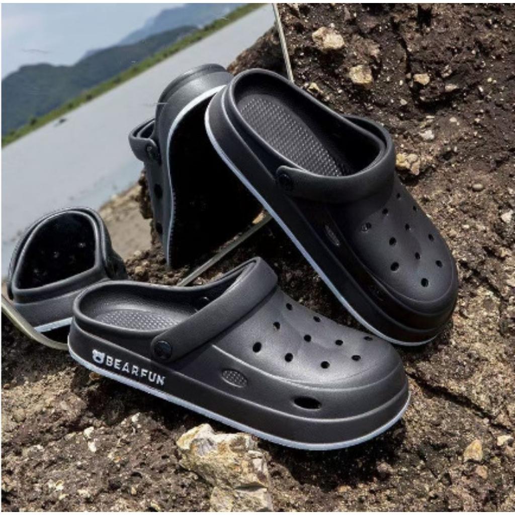 Sandalen - Leichte Sommer-Strand-Slipper mit dicker, gepolsterter Sohle, weicher runder Zehenpartie und minimalistischem Design für den Innen-/Außenbereich