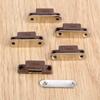 5pcs/lot Magnetic Catches w/screws Small Metal Cabinet Door Cupboard Preventing Protecting 27mmx10mm White/Brown Mini Stopper