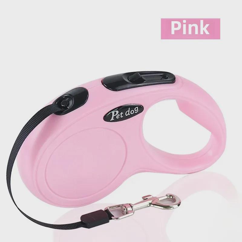 

Выдвижной поводок для выгула собак с однокнопочным тормозом для мелких и средних домашних животных