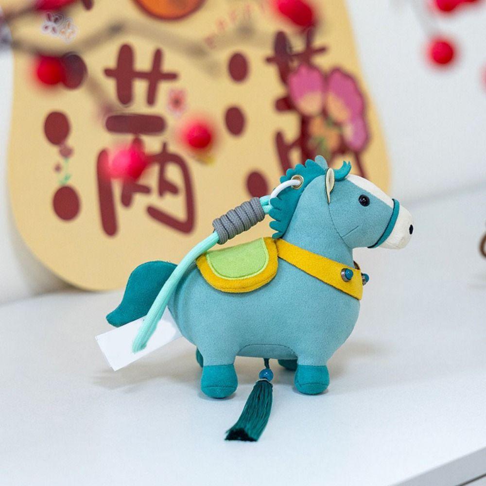 Cartoon Style Zodiac Pony Plush Doll Realistic Horse Plush Pendants  Home Office Decor
