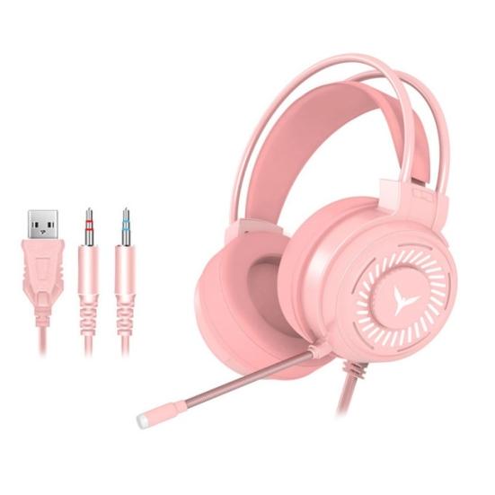 Căști pentru jocuri cu lumină LED G58 Căști stereo cu fir cu microfon pentru PC/laptop