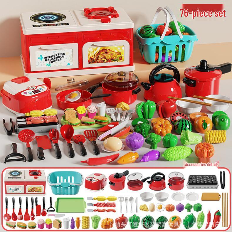 Children's Kitchen Toy Set: Role-Playing Simulation Stove for Boys and Girls