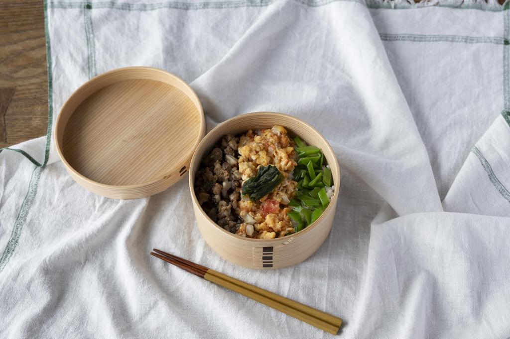 Maru Bento 550ml Magewappa Bento Bento Made In Odate Kogei Natural for Wood Bento Box 2250 (medium) Box, Box, Japan, Co., Ltd., In-house Production,