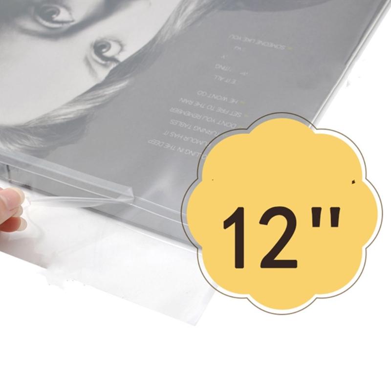 50x Vinyl Record Outer Sleeves 12in for LP | Durable & Wrinkle-Free | Crystal Clear |12.72x12.6in Fits Most Gatefolds